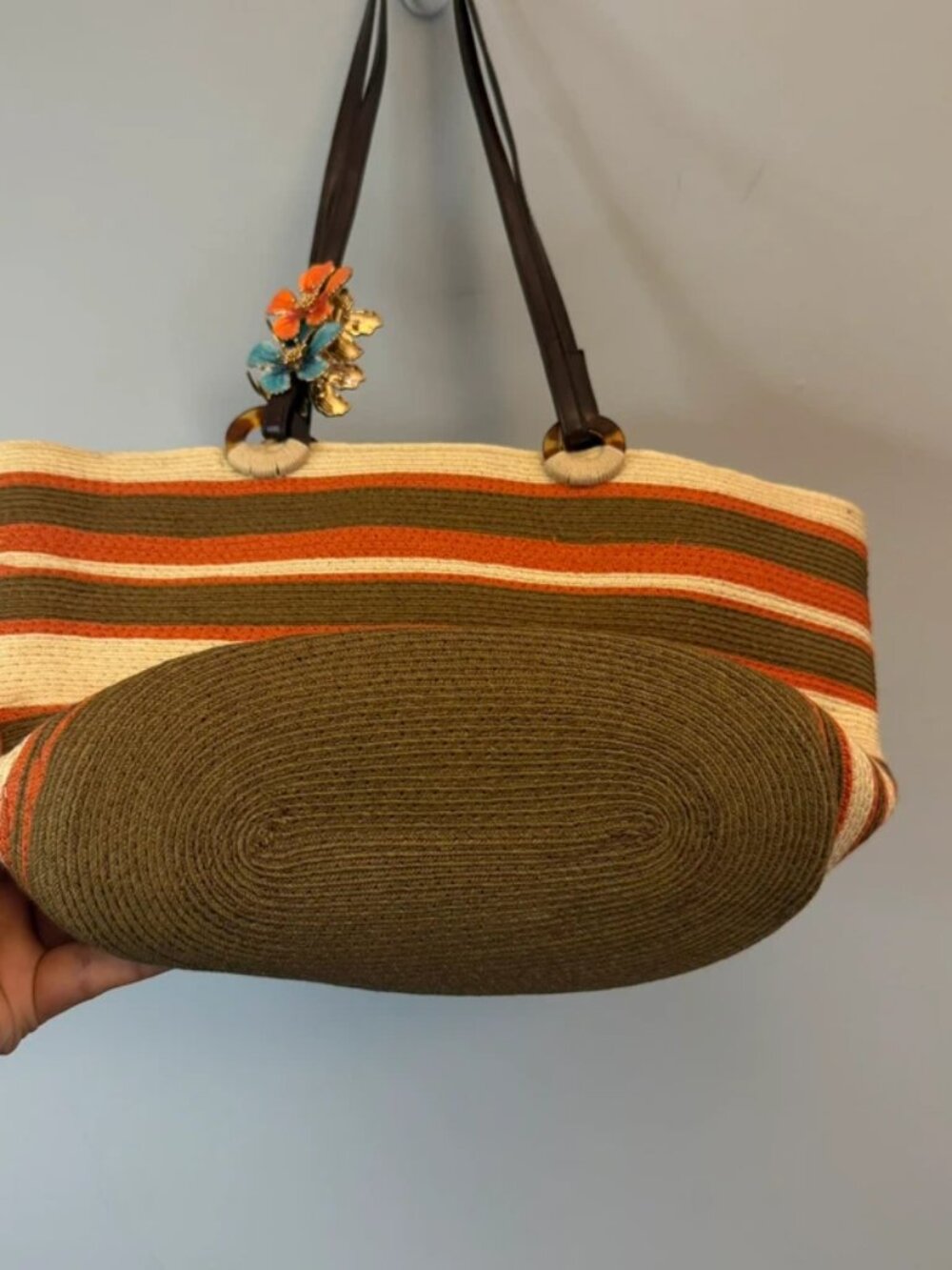 New York & Company Striped Tote Bag - Picture 5 of 5